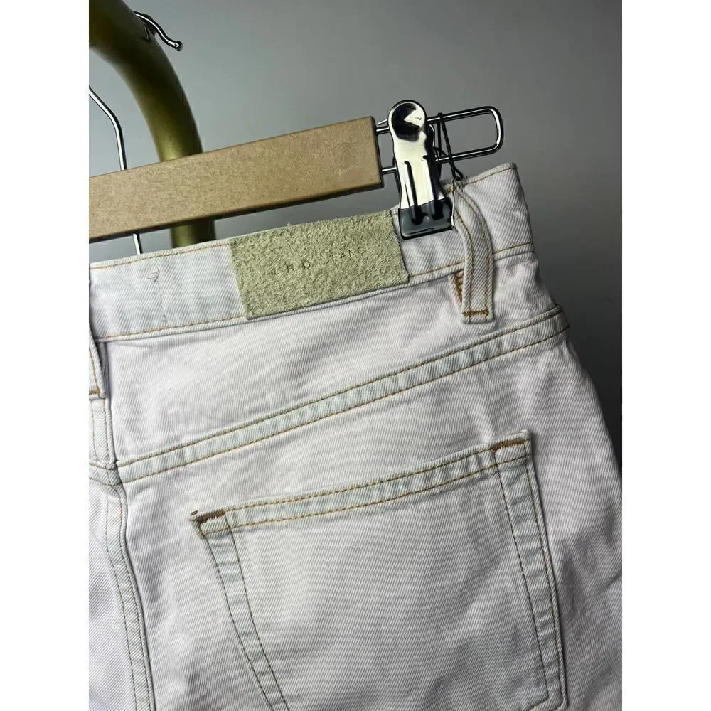 IRO Light Pink Button Fly Denim Shorts NWT Sz. 26